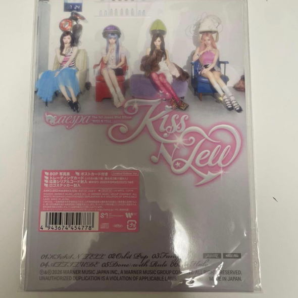 aespa KISS N TELL Japanese 1st Mini Album Limited Edition CD