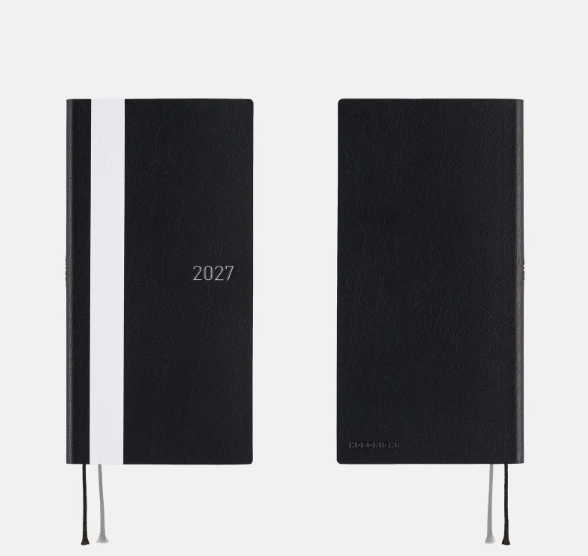 Hobonichi Techo Weeks 2027 White Line Black Planner