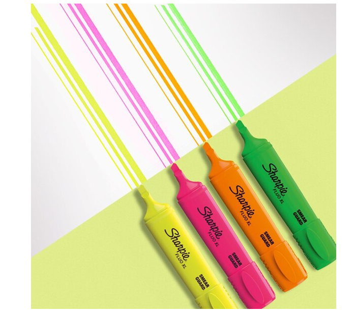Sharpie Fluo XL Highlighter 4-Color Set 2190473