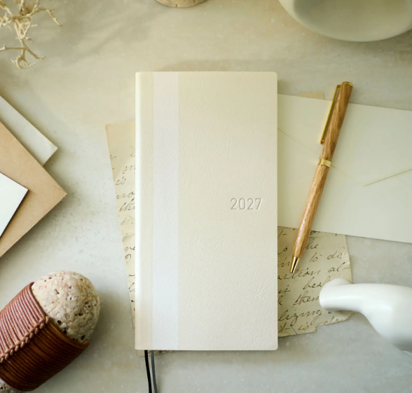 Hobonichi Techo Weeks 2027 White Line Ivory Planner