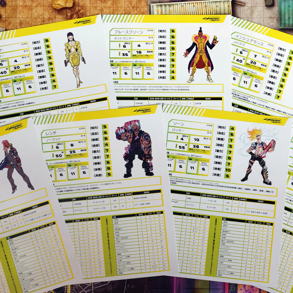 Cyberpunk Edgerunners Mission Kit Tabletop Roleplaying Game Starter Board Game Set