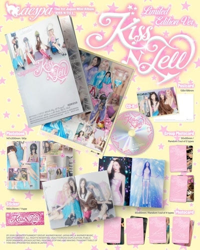 aespa KISS N TELL Japanese 1st Mini Album Limited Edition CD