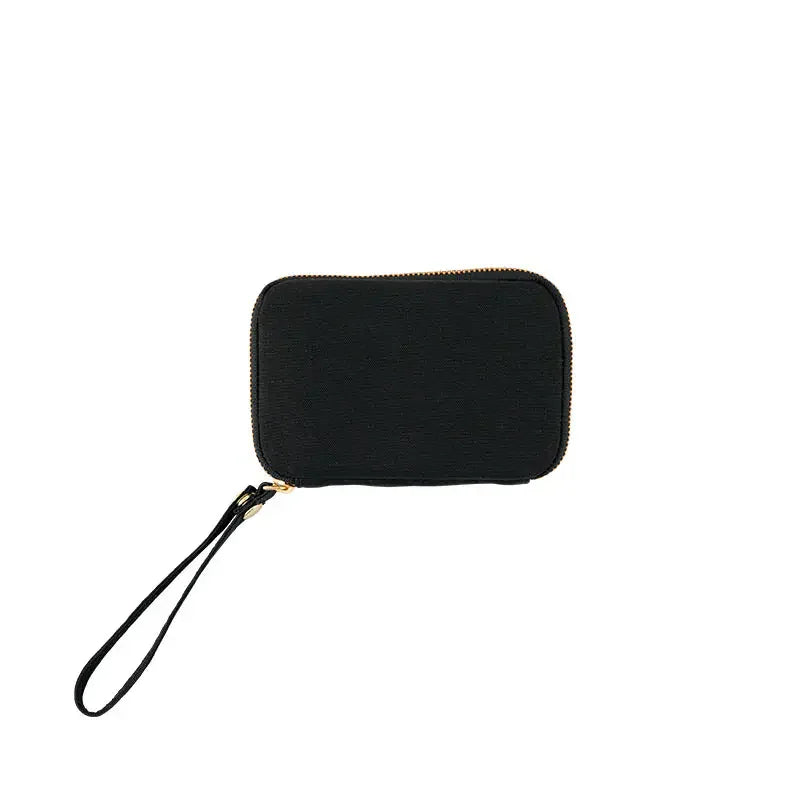 Hobonichi Drawer Pouch Pocket – Black Cotton Mini Organizer Pouch