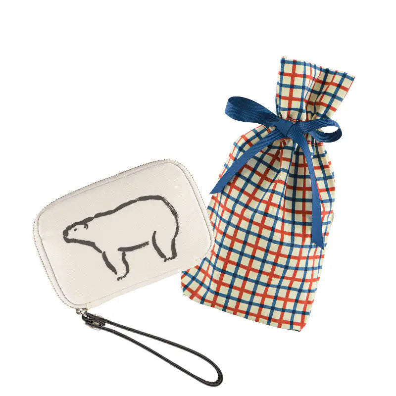 Hobonichi Drawer Pouch Pocket – Polar Bear by Izumi Shiokawa Mini Pouch