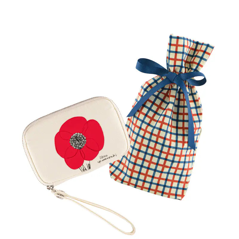 Hobonichi Drawer Pouch Pocket – “HANA/AKA” by Ichiro Yamaguchi