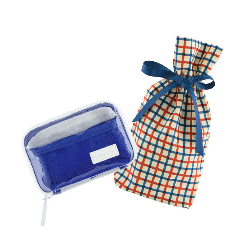 Hobonichi Drawer Pouch Pocket – Transparent Blue Mini Organizer Pouch