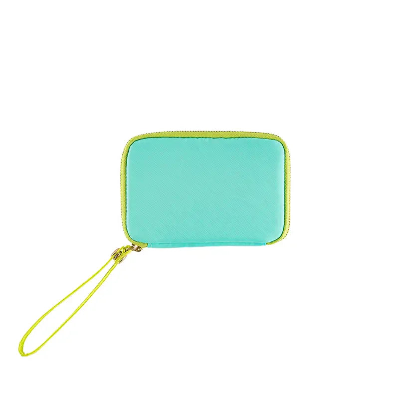 Hobonichi Techo Drawer Pouch Pocket “Aqua Lime” Mini Organizer Pouch