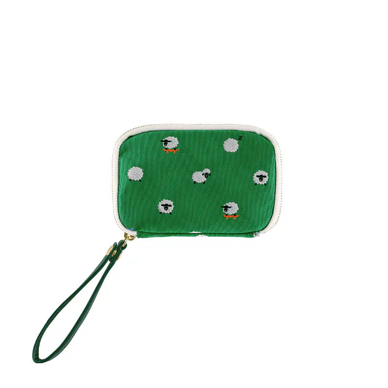 Hobonichi Techo Drawer Pouch Pocket “Sheep Sheep Sheep” Mini Organizer Pouch