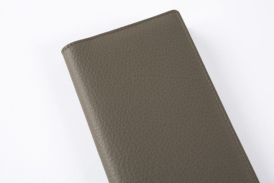 Hobonichi Techo 2027 Tight Gray & Light Blue Leather Weeks Planner Cover