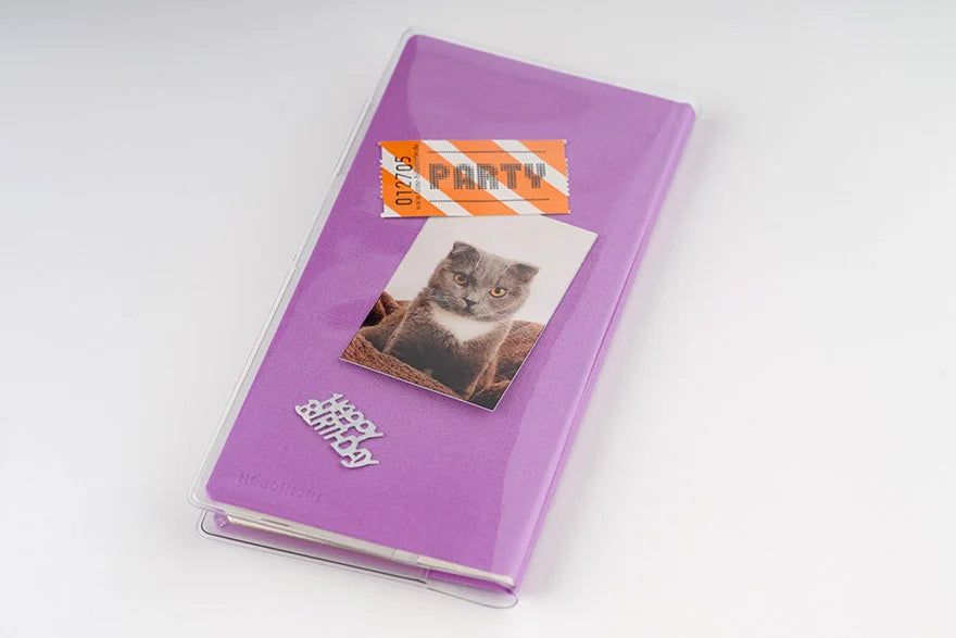 Hobonichi Weeks Clear Cover PVC Protective Cover with Pen Holder