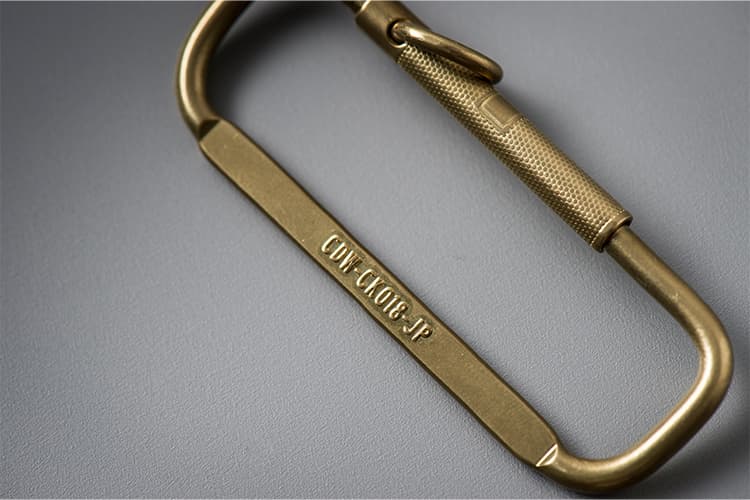 CANDY DESIGN & WORKS Kendrick CK18 Key Ring Brass Carabiner Key Holder