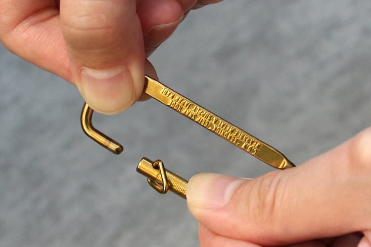CANDY DESIGN & WORKS Kendrick CK18 Key Ring Brass Carabiner Key Holder