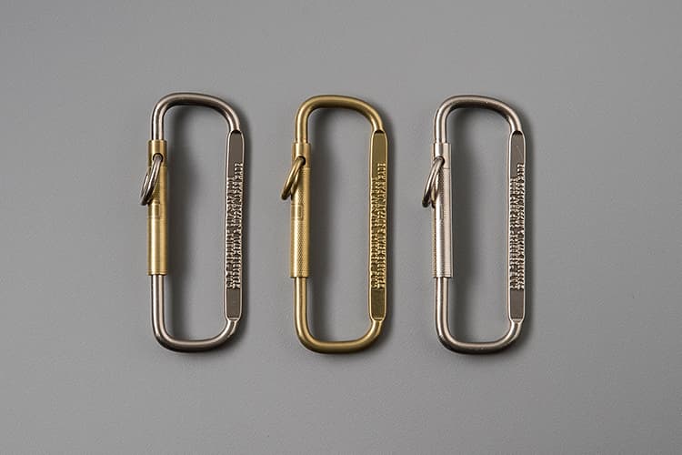 CANDY DESIGN & WORKS Kendrick CK18 Key Ring Brass Carabiner Key Holder