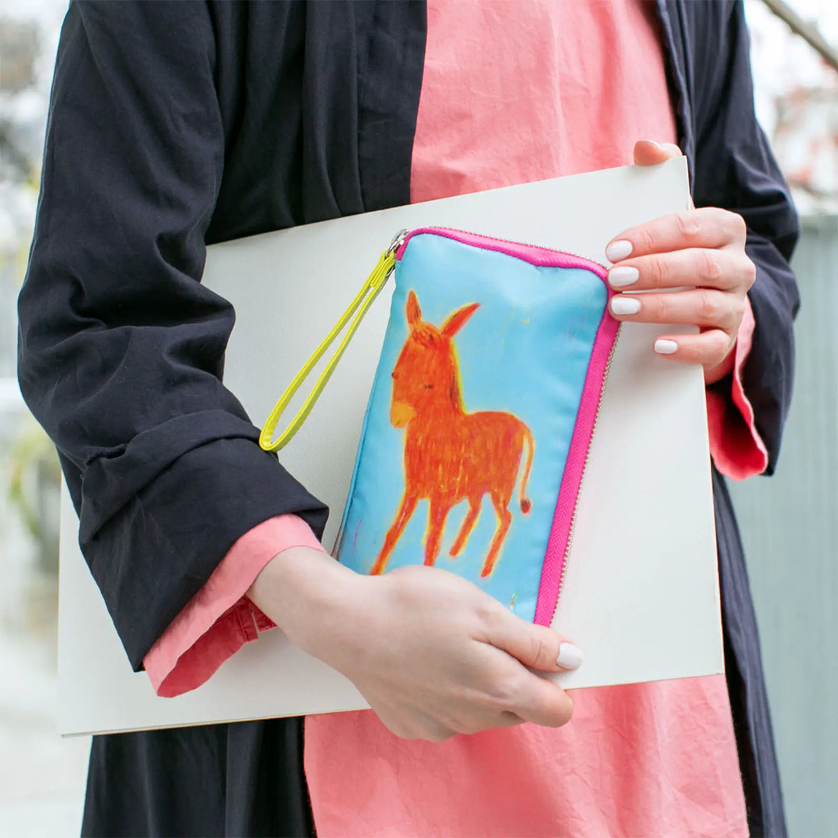 Hobonichi Techo Ryoji Arai “The Donkey Says, I’m Always Here to Listen” Small Drawer Pouch