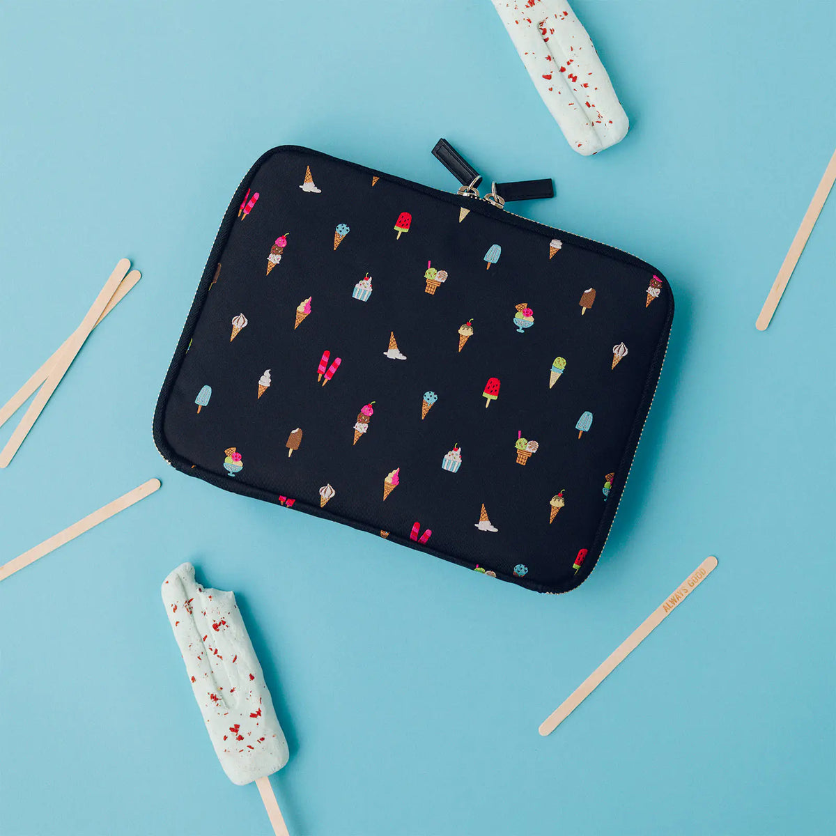Hobonichi Tie & Chief “Happy Ice Cream” Large Drawer Pouch