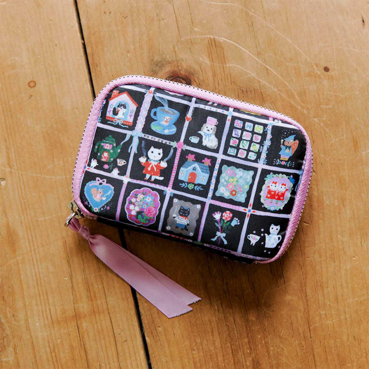 Hobonichi Techo Drawer Pouch Pocket “Coffee Together” – Yumi Kitagishi