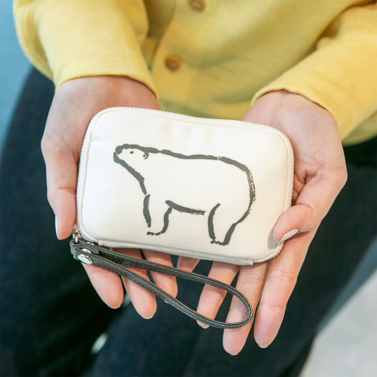 Hobonichi Drawer Pouch Pocket – Polar Bear by Izumi Shiokawa Mini Pouch