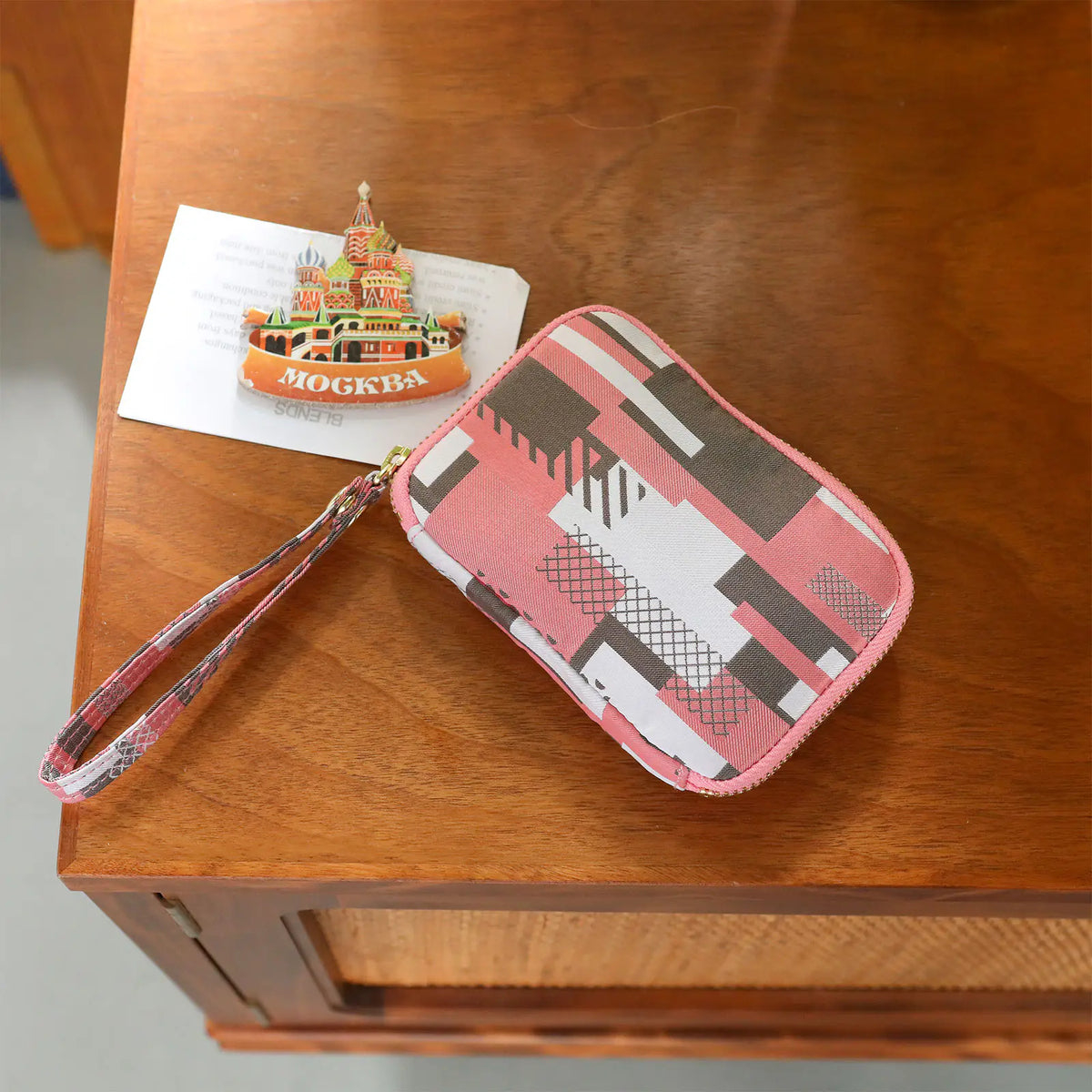 Hobonichi Drawer Pouch Pocket – mt Pink Mix Washi Tape Pattern Mini Pouch