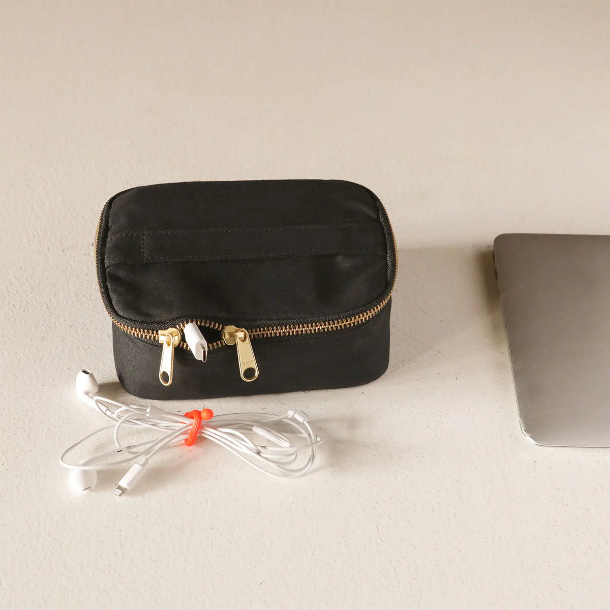 Hobonichi Drawer Pouch Container – Black Cotton Organizer Pouch