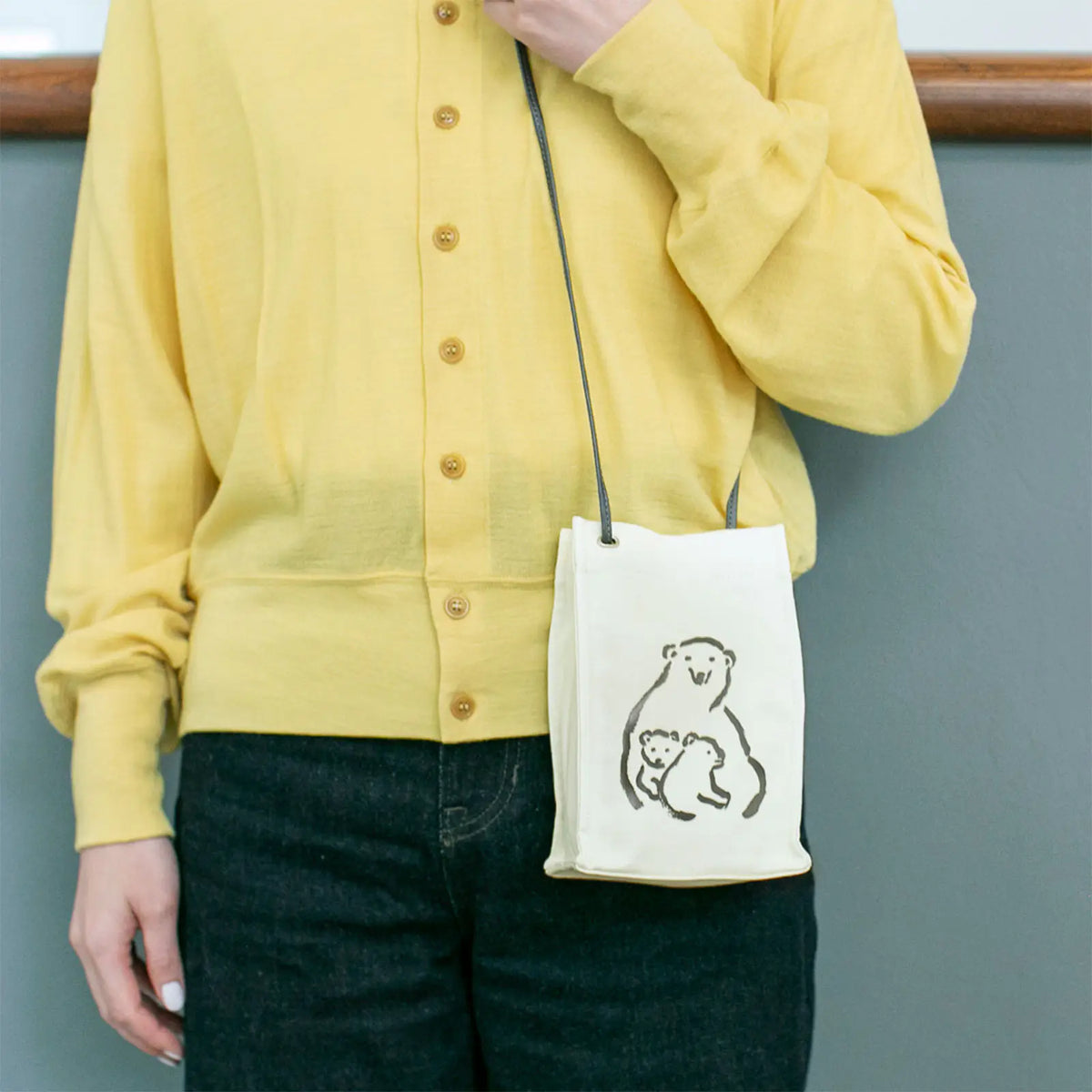 Hobonichi Drawer Pouch Gamaguchi Burabura – Polar Bear