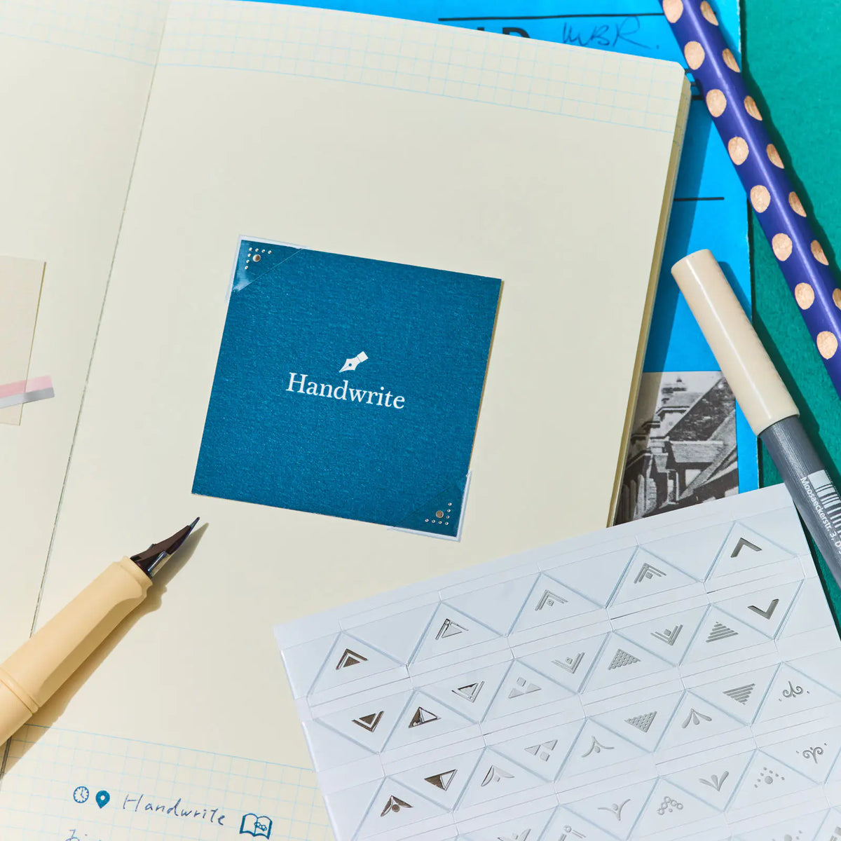 Hobonichi collect & collage POCKET Corner Pocket Stickers 54 Pieces