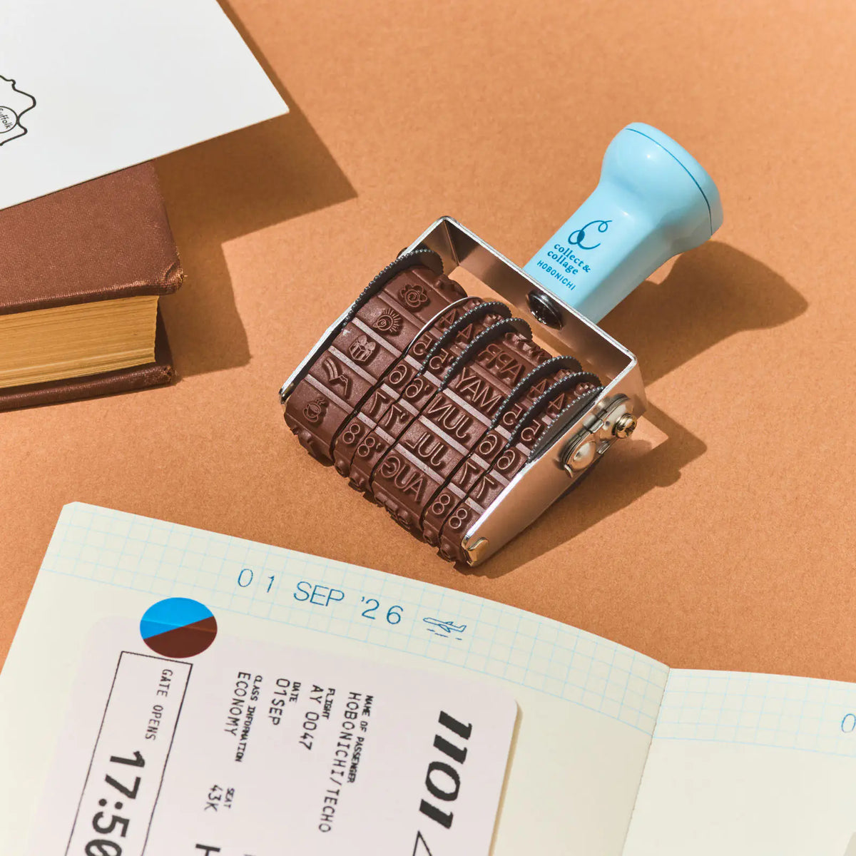 Hobonichi collect & collage Rotary Stamp Daily Memory Log Date Icons