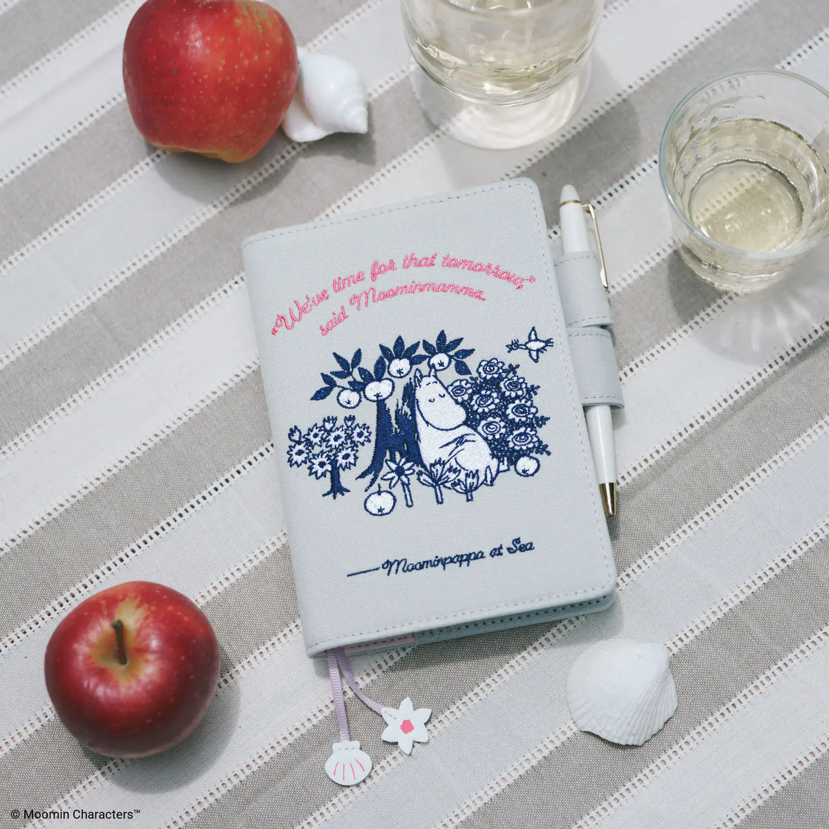 Hobonichi Techo 2027 Moomin My Garden Pale Mint A6 Planner Cover