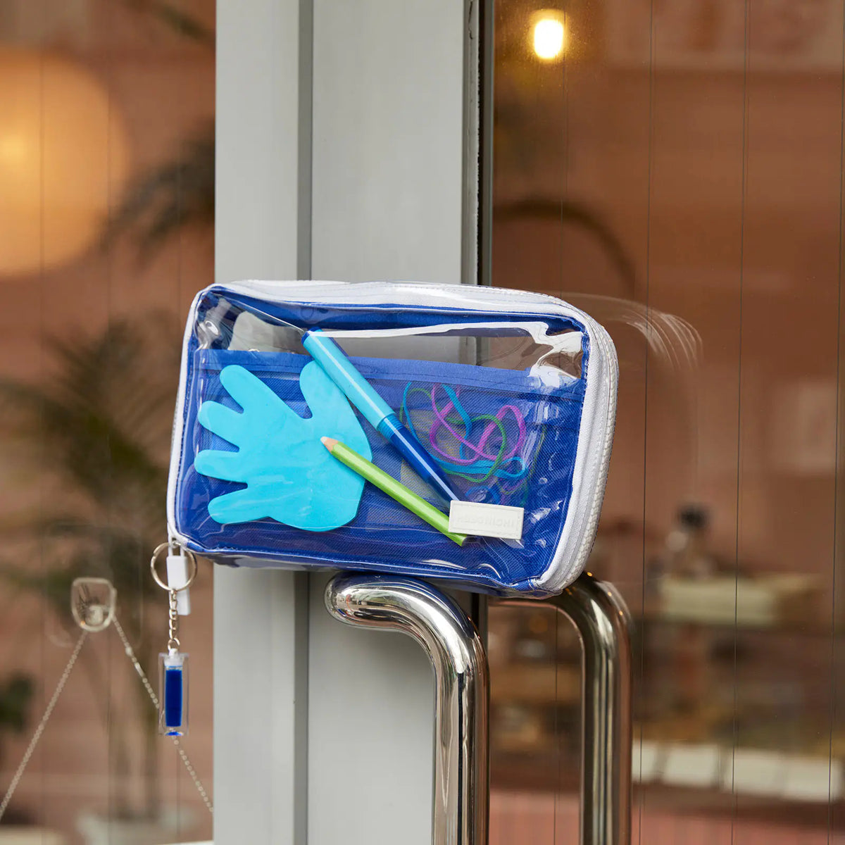 Hobonichi Drawer Pouch Ane Transparent Blue Organizer Pouch