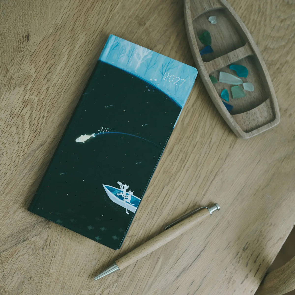 Hobonichi Techo Weeks 2027 Mizuiro Mori no Ryuseigun Planner