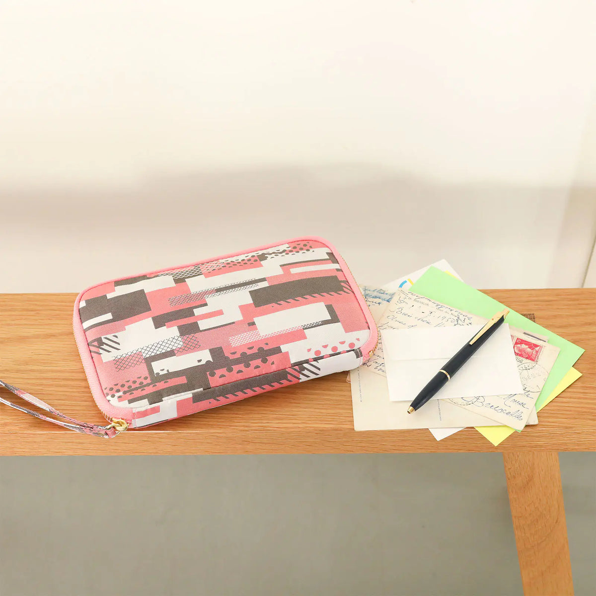 Hobonichi Techo Drawer Pouch Ane “mt Pink Mix” Organizer Pouch