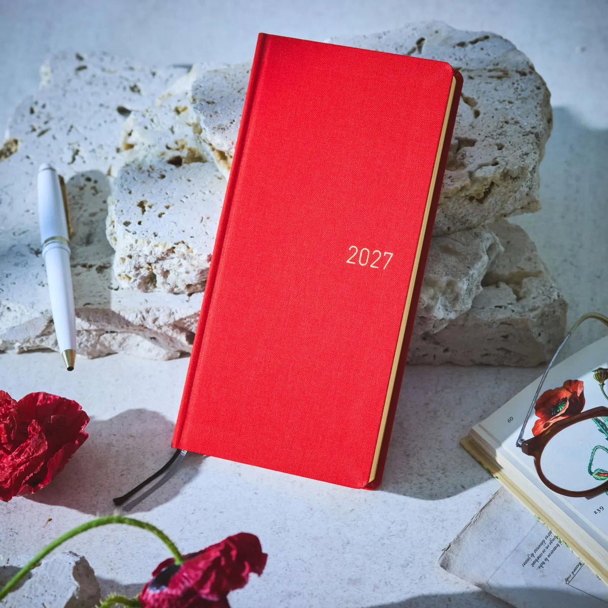 Hobonichi Techo Weeks Mega 2027 Colors “Poppy Red” Planner