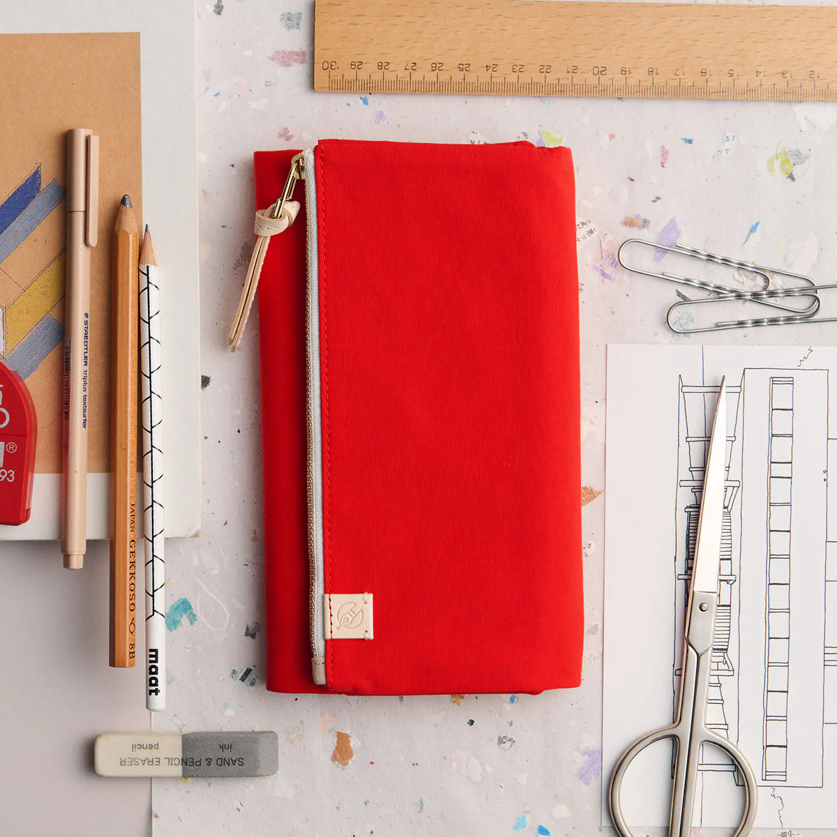 Hobonichi Techo 2027 tragen Red Weeks Planner Cover