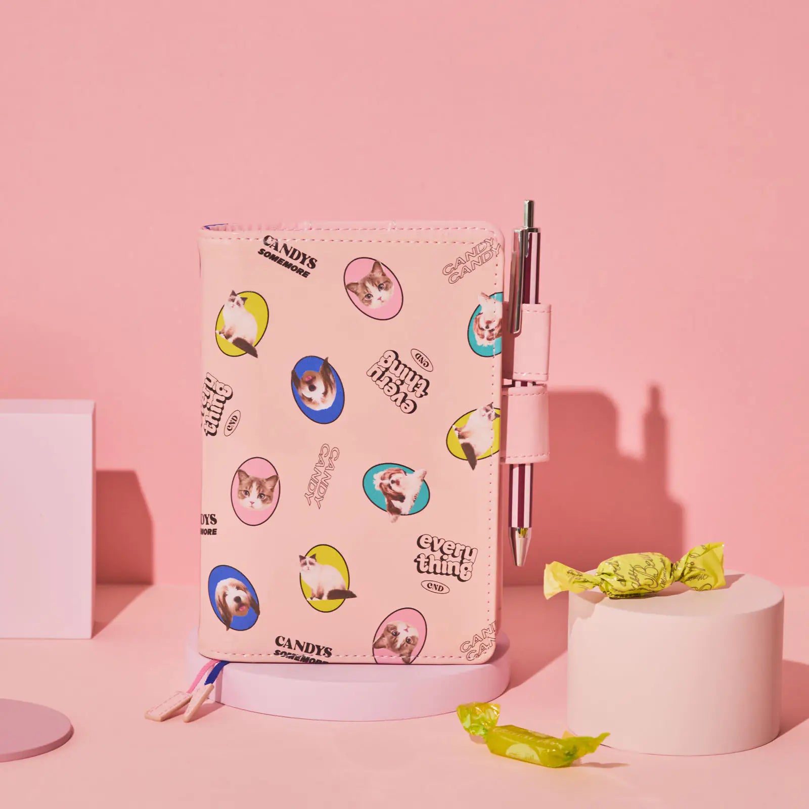 Hobonichi Techo A6 Candy Stripper DOG&CAT RANDOM Planner Cover 2027