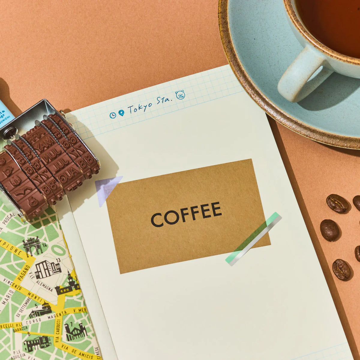 Hobonichi collect & collage Rotary Stamp Daily Memory Log Date Icons