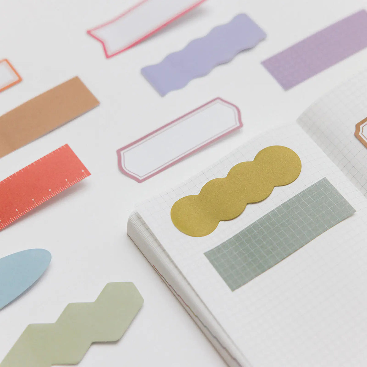 Hobonichi Techo TSUKI no IRO Sticky Notes Frame Shape Guide