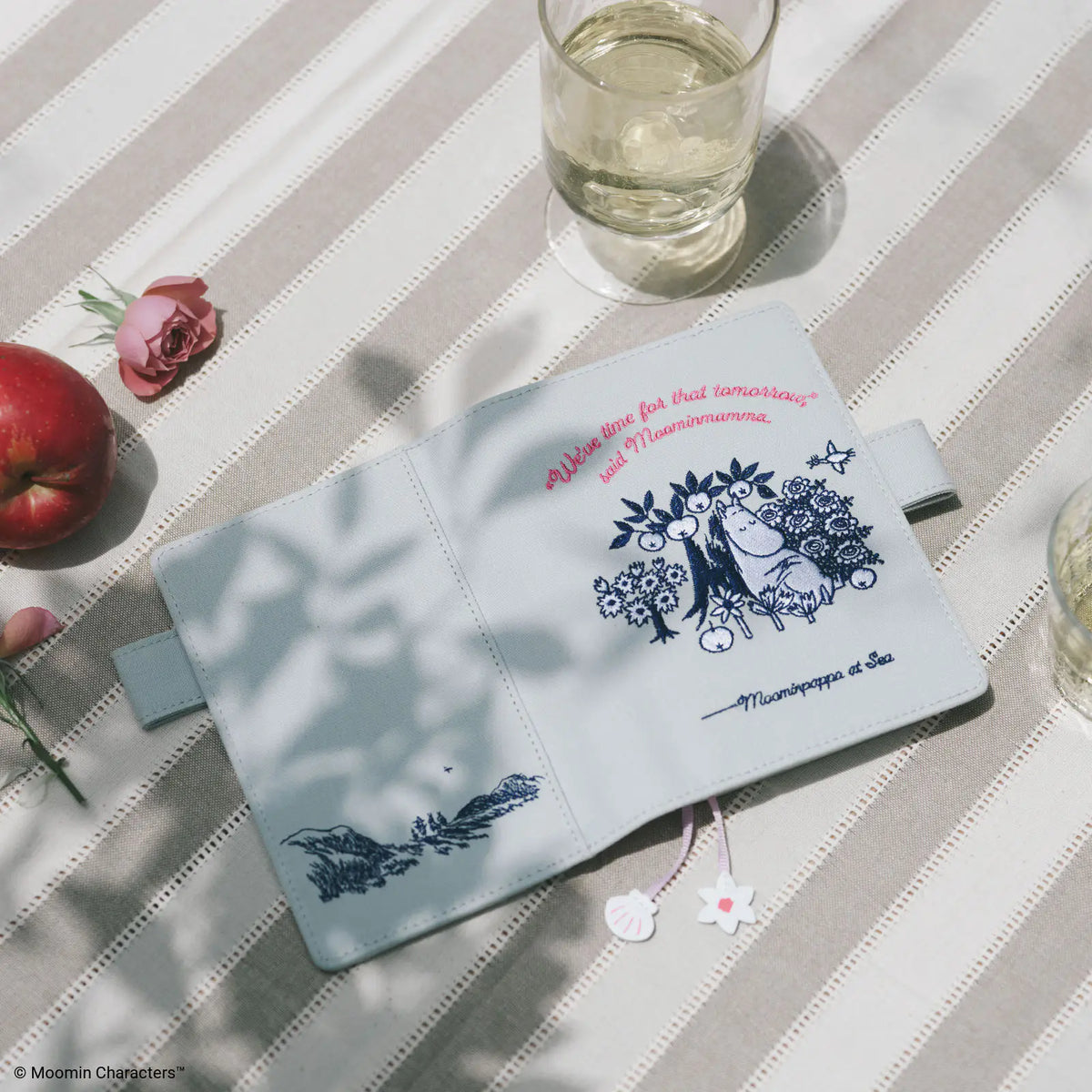 Hobonichi Techo 2027 Moomin My Garden Pale Mint A6 Planner Cover