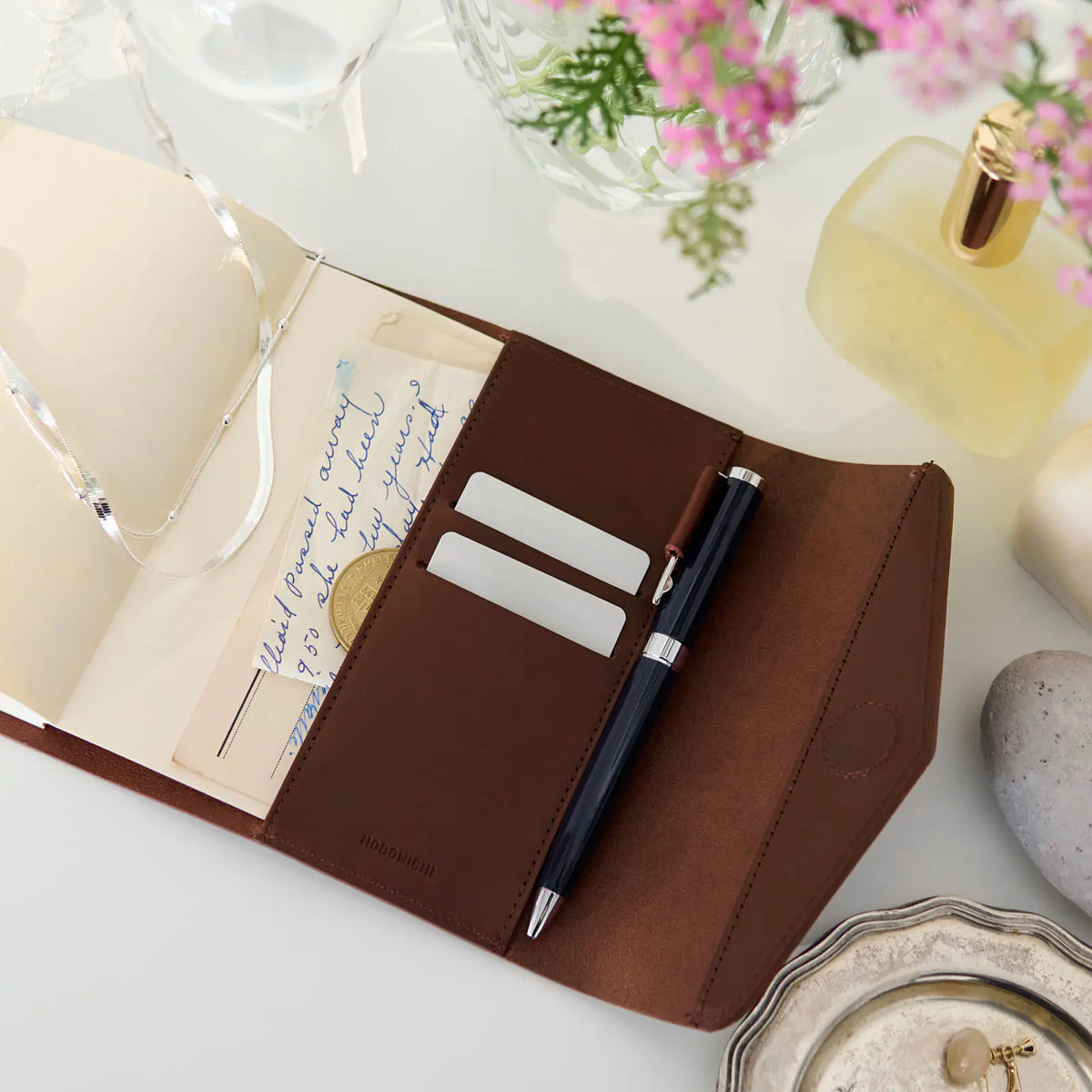 Hobonichi Techo GLOW CHIANTI Leather Planner Cover 2027