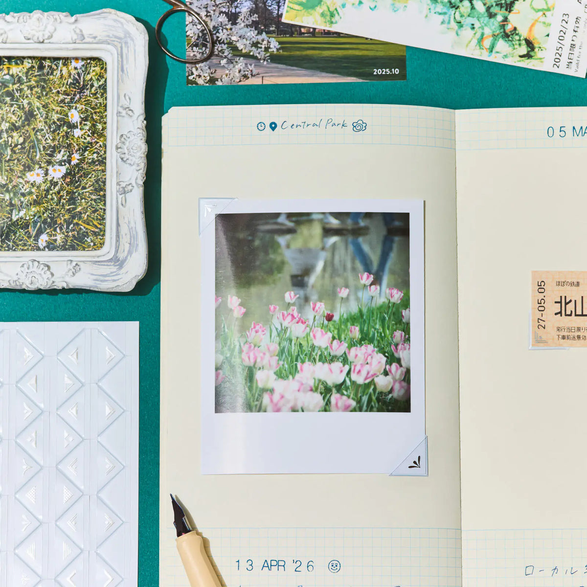 Hobonichi collect & collage POCKET Corner Pocket Stickers 54 Pieces
