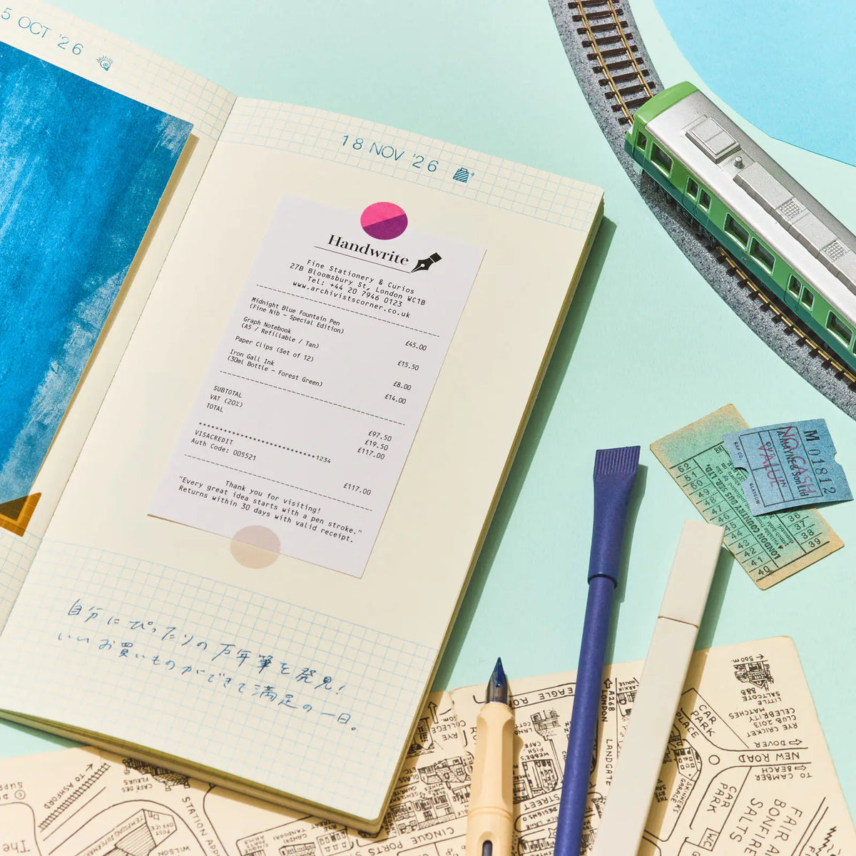 Hobonichi collect & collage Scrapbook Notebook 48 Pages 3.7mm Grid