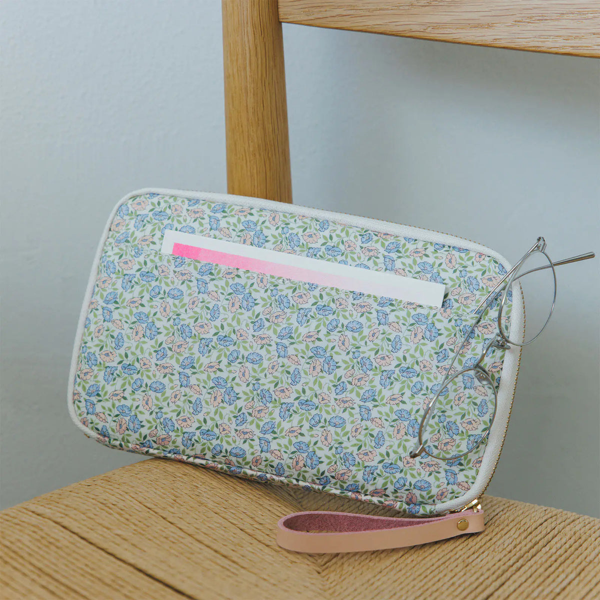 Hobonichi Techo LIBERTY FABRICS “Sasha Kiora” Large Sister Drawer Pouch