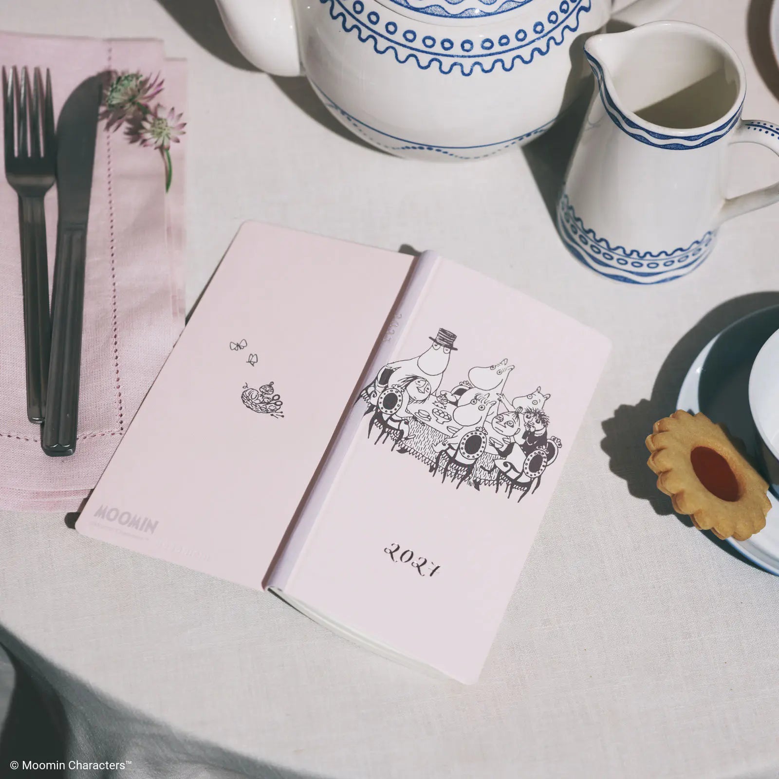 Hobonichi Techo Weeks 2027 Moomin “Around the Table” Weekly Planner