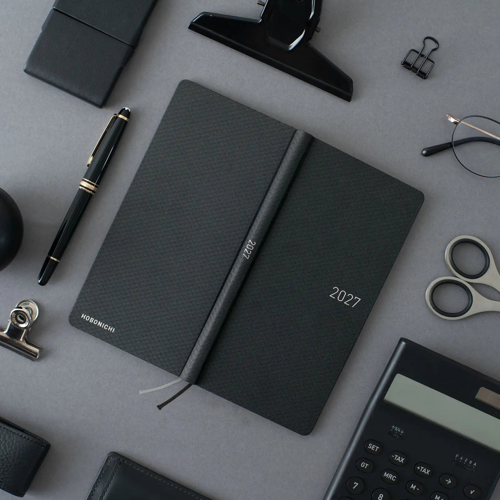 Hobonichi Techo Weeks 2027 Paper Series “Black Argyle” Planner