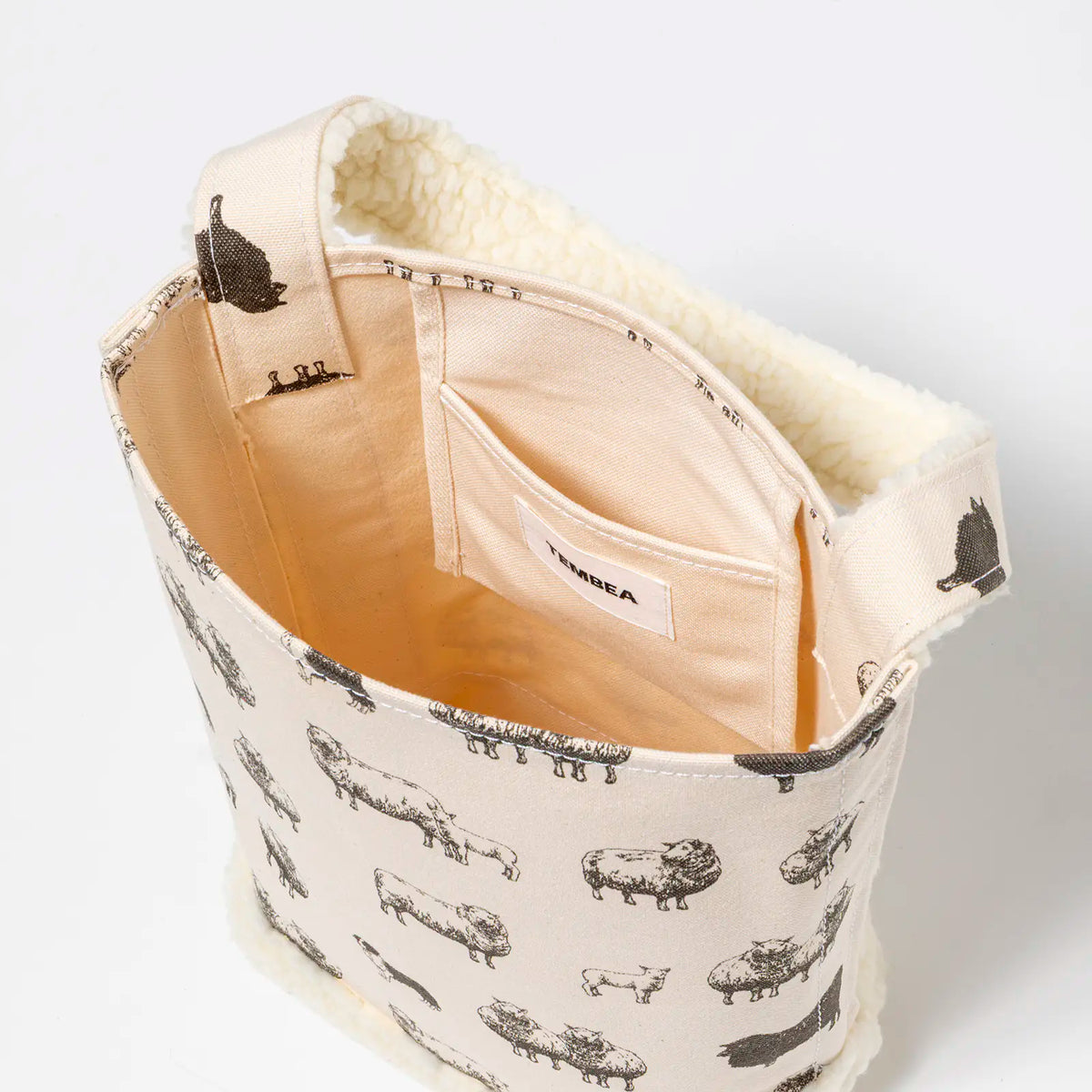 Hobonichi Miknits BAGUETTE TOTE FOR KNITTERS Sheep Wool Tote Bag