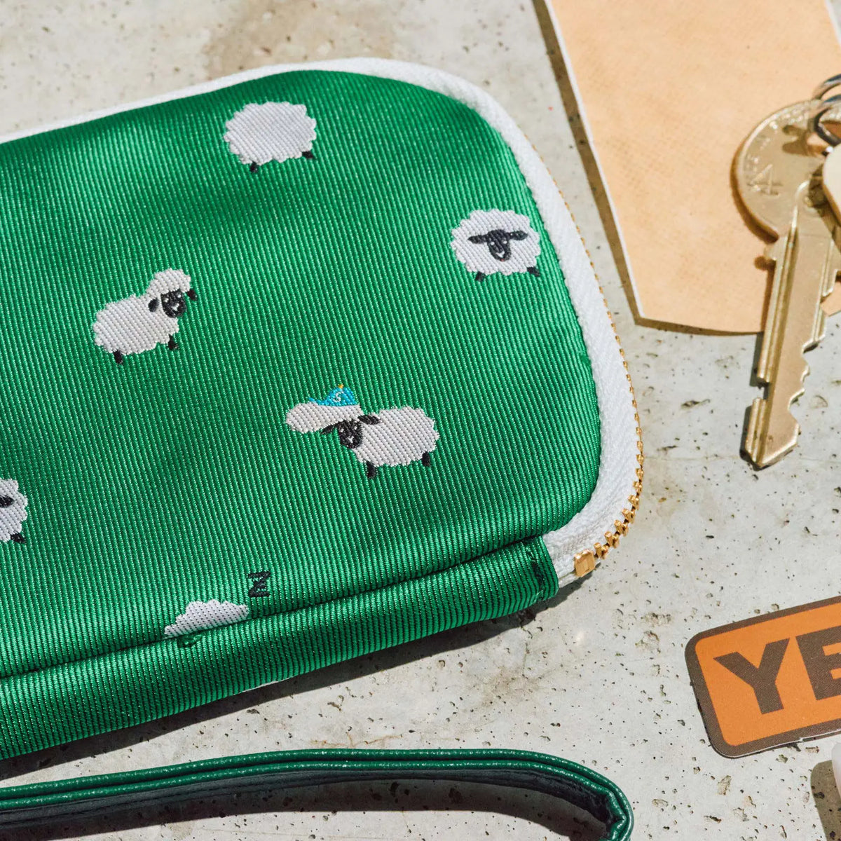 Hobonichi Techo Drawer Pouch Pocket “Sheep Sheep Sheep” Mini Organizer Pouch
