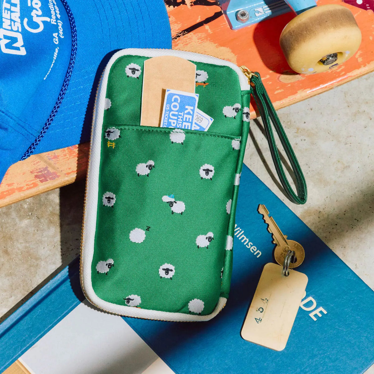 Hobonichi Techo 2027 Tie & Chief Sheep Sheep Sheep Small Drawer Pouch