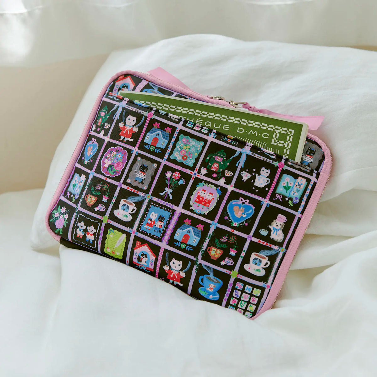 Hobonichi Yumi Kitagishi “Coffee Together” Large Drawer Pouch