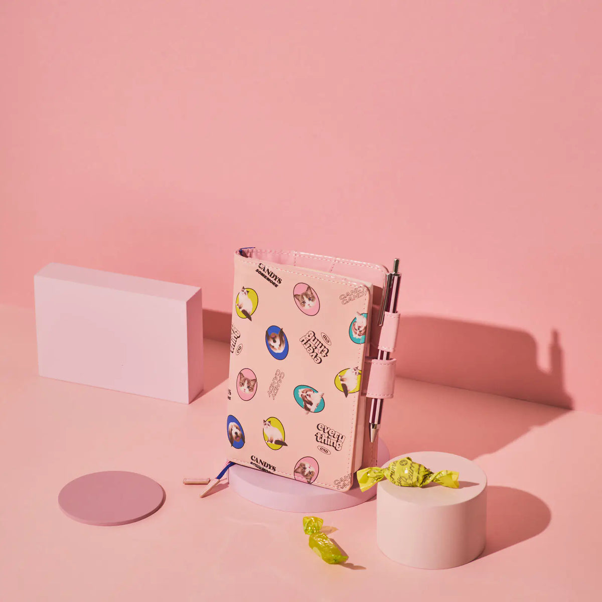 Hobonichi Techo A6 Candy Stripper DOG&CAT RANDOM Planner Cover 2027
