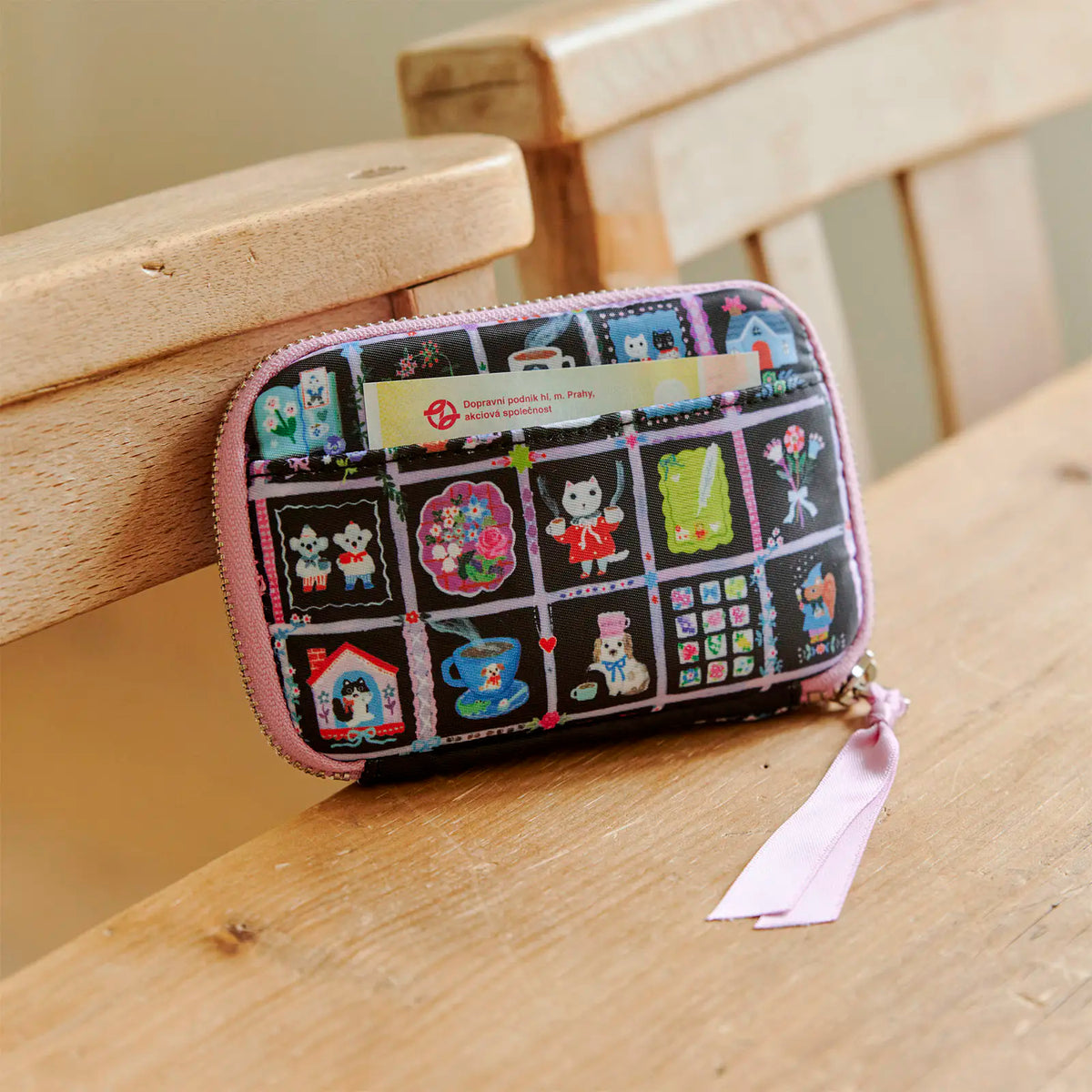 Hobonichi Techo Drawer Pouch Pocket “Coffee Together” – Yumi Kitagishi