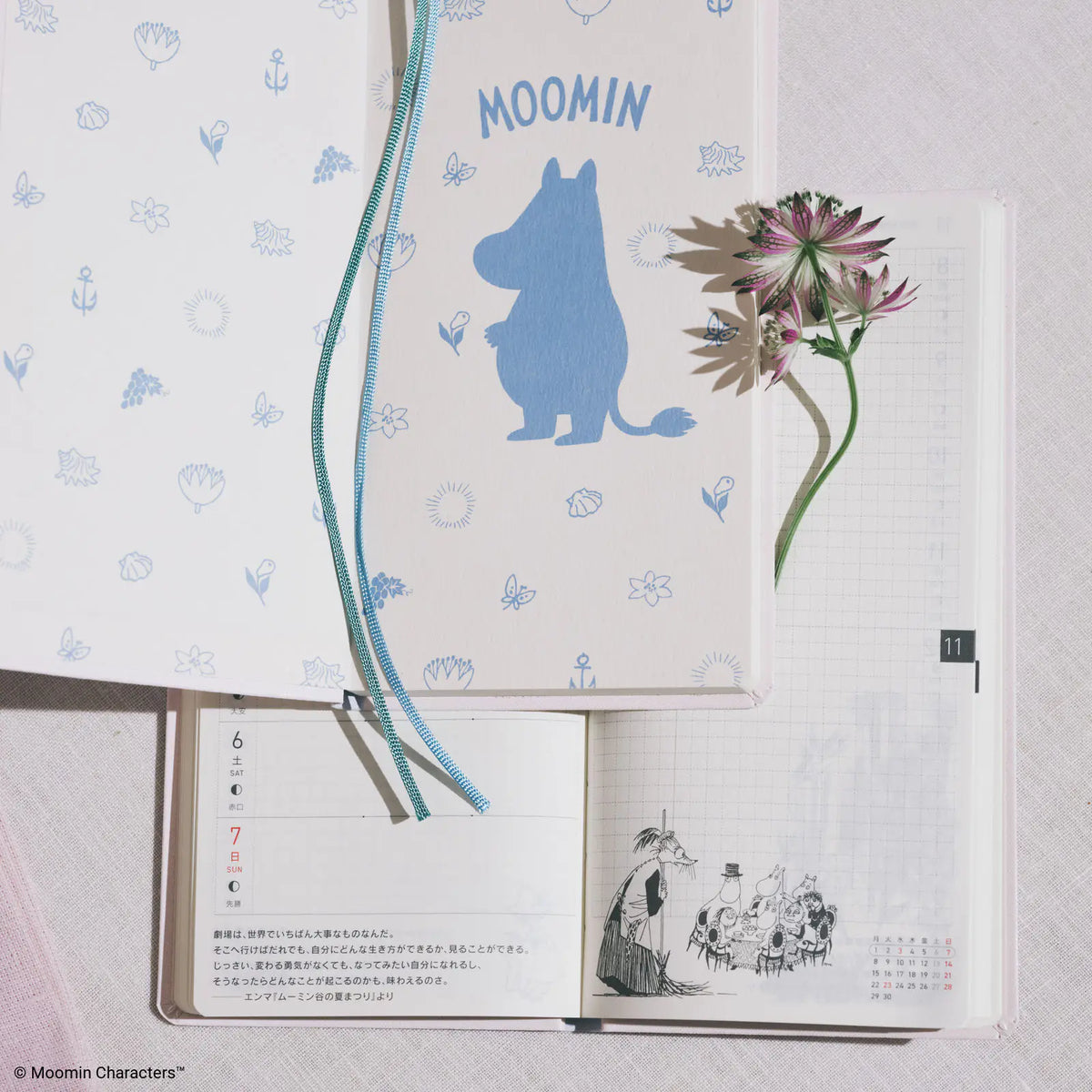 Hobonichi Techo Weeks 2027 Moomin “Around the Table” Weekly Planner
