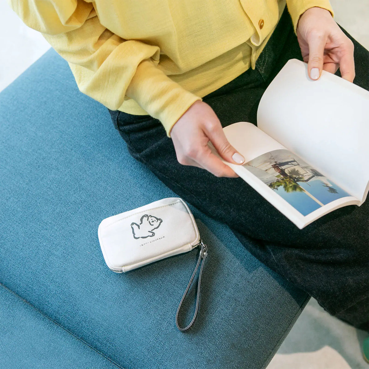 Hobonichi Drawer Pouch Pocket – Polar Bear by Izumi Shiokawa Mini Pouch